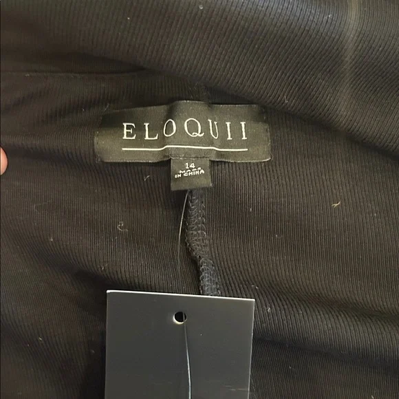 Eloquii off shoulder, black maxi dress, size 14, NWT | offer in description - Picture 4 of 5